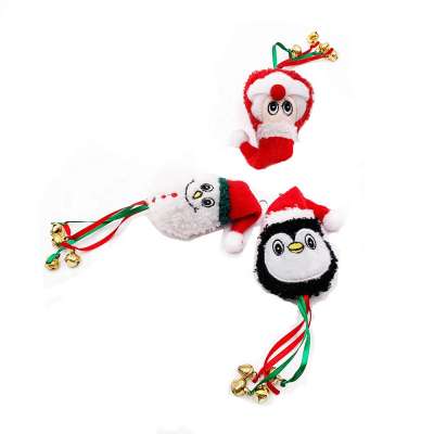 Cheap Santa Claus Jingle ECO 100% Polyester Soft Stuffed Christmas Pet Cat Toys